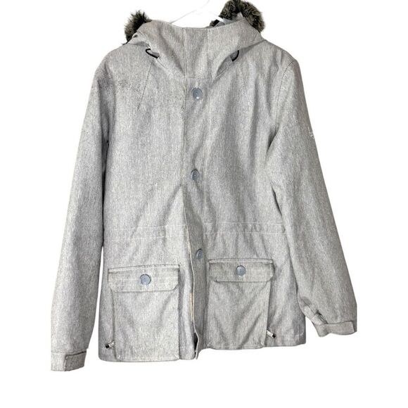 Bonfire • Arena Gray Plaid Snowboarding Winter Skiing Outdoor Jacket Medium - Picture 1 of 13